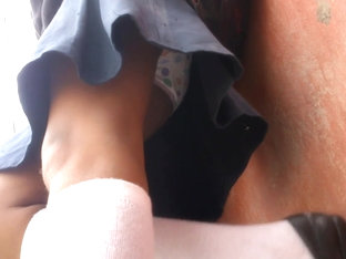 Upskirt Young Schoolgirl In Cute Panties