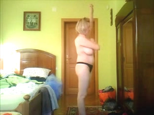 Morning Time. Hidden Cam In Bedroom Of My Nice Mom