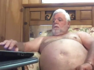 Grandpa stroke on webcam