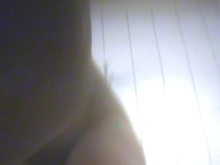 Naked bitch demonstrating her bush to he voyeur camera