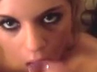 Sexy Blonde Sucks Ding-Cock