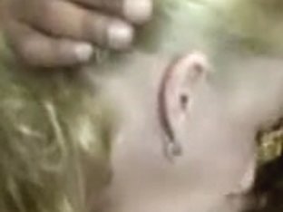 Blond GF Enjoys Blowing His Large Swarthy Schlong