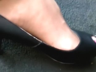 Peep Toe Heels Pedal Pumping