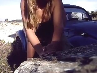 Girl Sucks Cock And Gets Doggystyle Fucked On A Rock In Nature