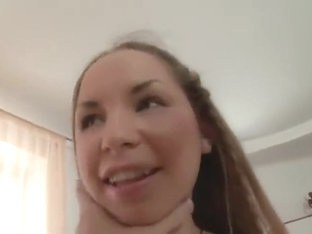 Lovely small titted lady is makeing dude cum