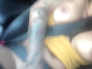 Masturbating Hard In The Car