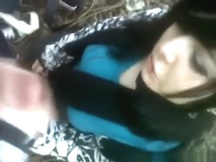 French Emo Girl Blows Her Bf's Cock In Nature And Swallows