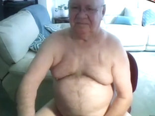 grandpa cum on webcam