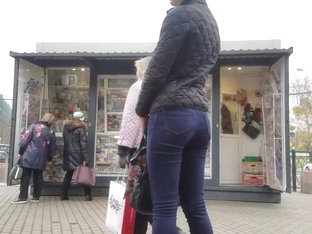 Girl With Sexy Tight Ass Waiting Someone