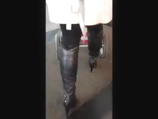 Wife In Sexy River Island Over Knee Boots
