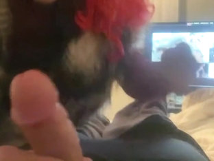 Dressed Like A Hooker And Horny For A Cum Facial