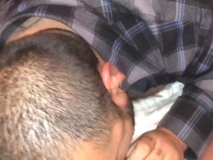 Sucking a big dick tranny