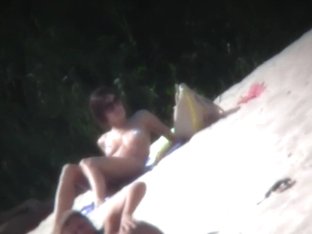 Stunning Ladies Having Rest On The Nude Beach