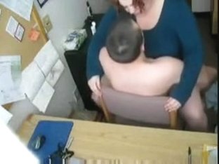 Bbw Redhead Fucked At Her Desk