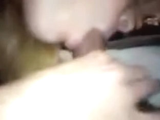 Teen blonde licking my rod and balls