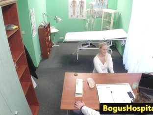 Busty euro doggystyle fucked in drs office