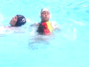 Waterpolo oops from german girl