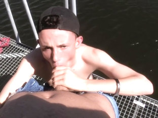 Czech Guy Throat Fuck Outdoors
