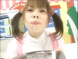 Dirty Asian Girl Enjoying Cum