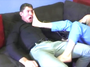 Hero milked and his balls crushed