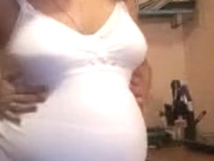 Pregnant Slut Exposing Her Big Tits