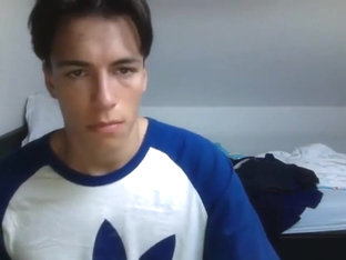 Hot Euro twink shows off his hot ass and body on cam with dick