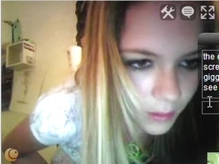 My blonde girlfriend shows her twat