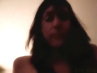 Hot Brunette Sucks And Rides Cock POV On The Bed