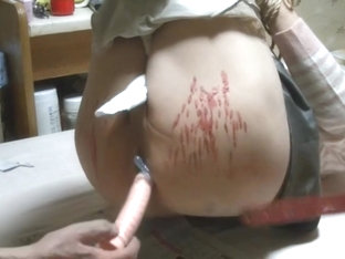 Jyosoukofujiko hung with a rope and attacked by wax and whip