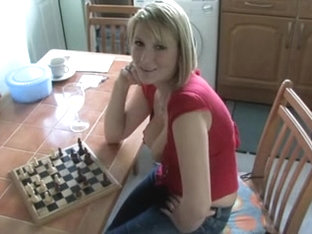 Downblouse Playing Chess Three