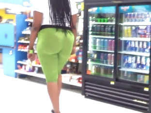 Lime Green Dream Ass..C Thru Thongs In That Ass