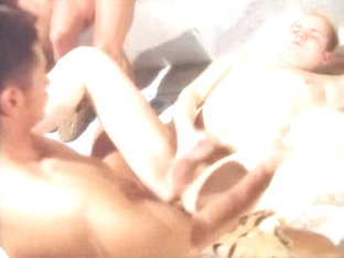 Hottest male pornstars Richard Frank, Fred Fele and Adam Gosett in best blowjob, masturbation homo.