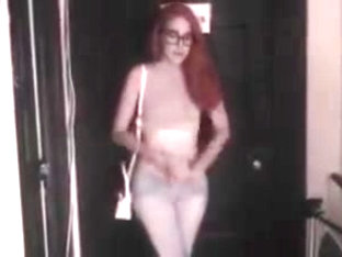 Redhead College Girl Pees Her Tight Pants After Waiting Too Long