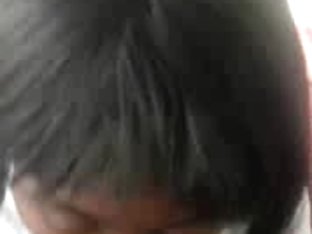 Ebony Short-haired Girl Sucking An Immense Cock