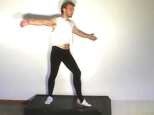 Ballet dance and feet showing with hot gay dude Phillip