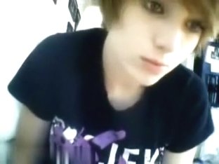 My girlfriend masturbating behind webcam