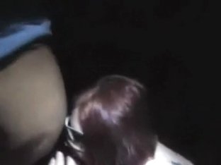 Big doxy sucks a big darksome met on the street