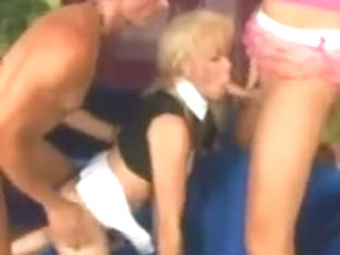 Joanna,Carmen and Lucky guy