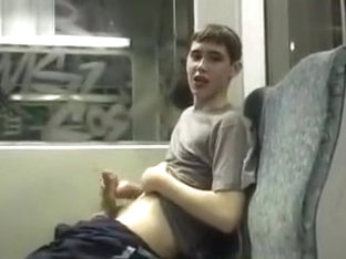 Teen on a train