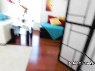 Busty petite Sicilian babe bangs