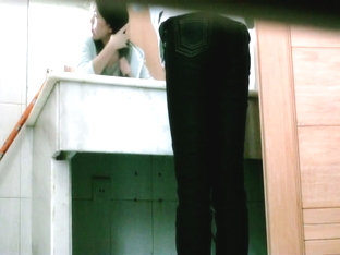 Gorgeous Asian Cutie Caught On Toilet By A Spy Cam