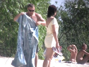 Amateur fems with nude tits and cunts on beach voyeur movie