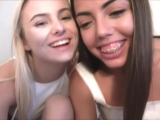 Aria Banks and Rachel Rivers are sucking their roommates dick, so he would pay the rent
