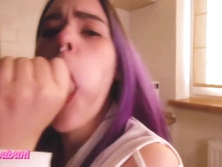 Naughty Teen Fucked And Filled Her Throat