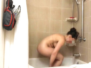 Wife Taking A Bath  Hidden Cam