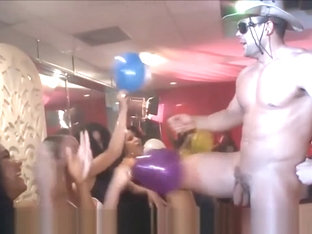 Brazen Wives Slurping Strippers Swinging Dicks At Hen Night