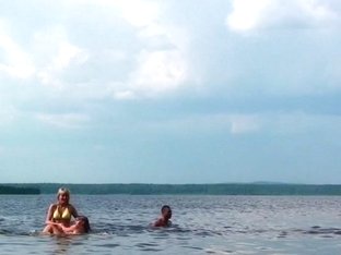 Alika & Milana Fox & Monica B. & Vicktoria Tiffany in young women porn scene made in the outdoors