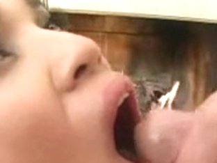 Cum Swallows Three