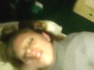 Golden-Haired dong sucker can't expect to receive dark nut