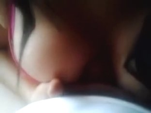 Breasty latin chick sucks and milks dong with her melons